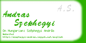 andras szephegyi business card
