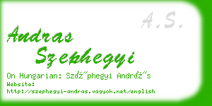 andras szephegyi business card